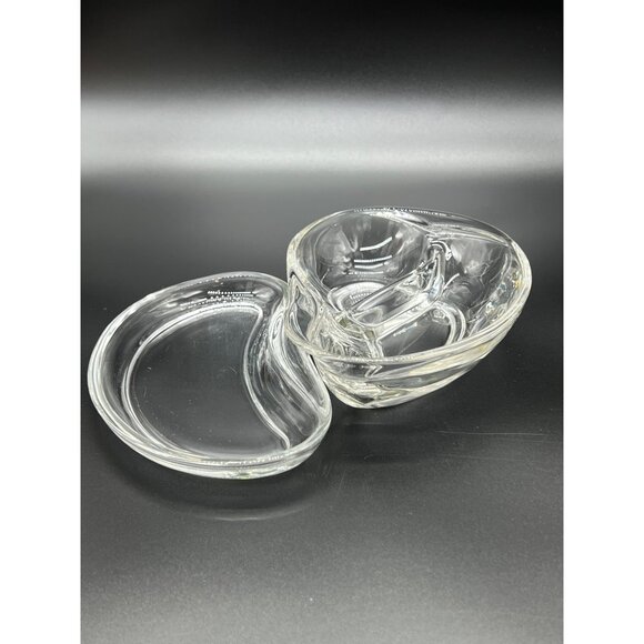 Vtg. Fostoria "Contour" Divided Relish Dish & Unbranded Relish Dish Set - Picture 2 of 10